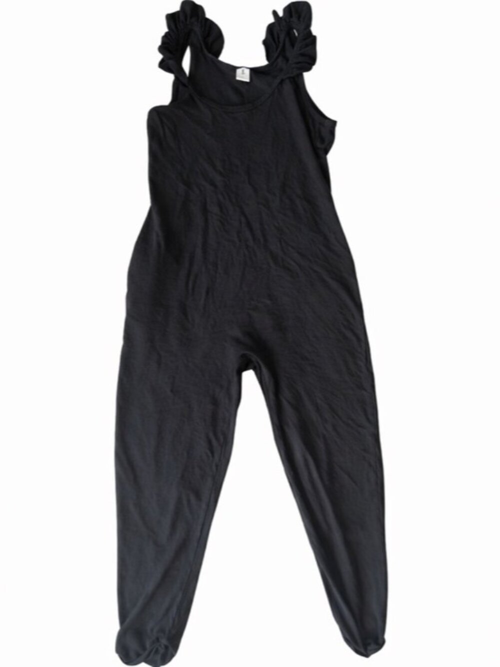 Smash + Tess Black Romper XS Ruffle Strap Stretch Jumpsuit